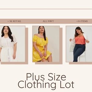 Women's Plus Size Brand Name Clothing Lot, NWT, >3K Retail
